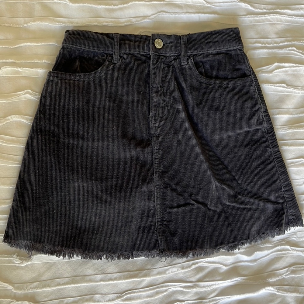 Blue Corduroy Mini Skirt!
